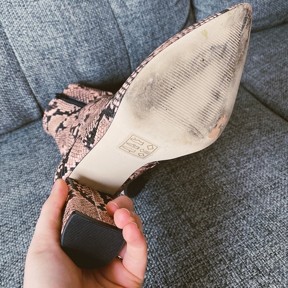 Call it Spring Pink Snakeskin Booties - Picture 3 of 4